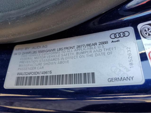 WAU32AFC6DN149615 - 2013 AUDI S7 PRESTIGE BLUE photo 13