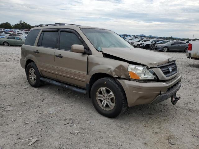 2HKYF186X3H527390 - 2003 HONDA PILOT EXL 金色 照片 4