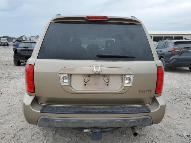 2HKYF186X3H527390 - 2003 HONDA PILOT EXL 金色 照片 6