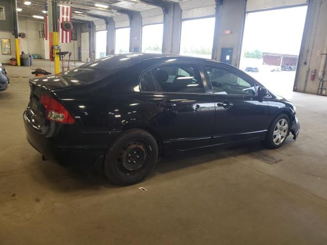 2HGFA16589H367951 - 2009 HONDA CIVIC LX BLACK photo 3