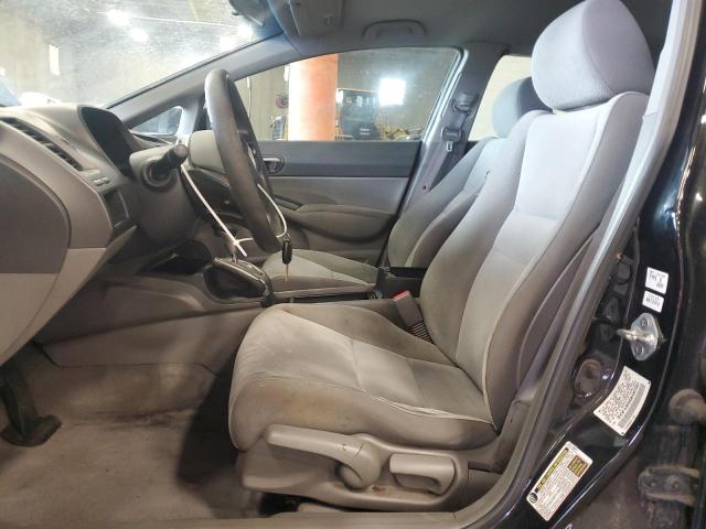 2HGFA16589H367951 - 2009 HONDA CIVIC LX BLACK photo 7