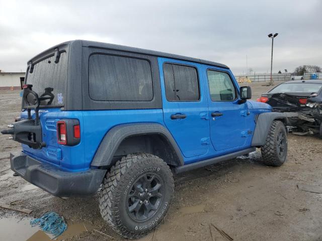 1C4HJXDN7PW544081 - 2023 JEEP WRANGLER SPORT BLUE photo 3