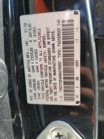 1HGCP26468A078997 - 2008 HONDA ACCORD LXP Qara foto 12