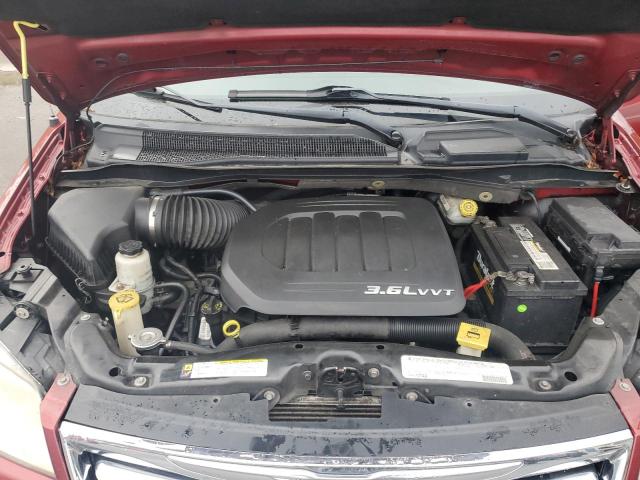 2A4RR8DG9BR745223 - 2011 CHRYSLER TOWN & COU TOURING L BURGUNDY photo 12