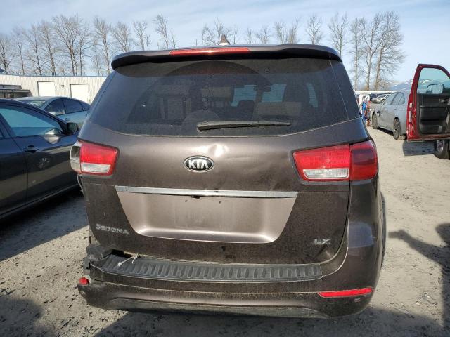 KNDMB5C1XH6220090 - 2017 KIA SEDONA LX GRAY photo 6