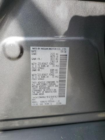 5N1AT2MV8GC919892 - 2016 NISSAN ROGUE S 灰色 照片 13