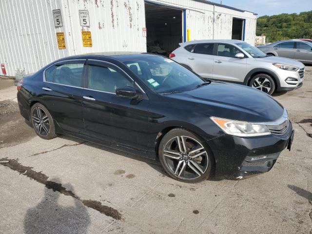 1HGCR2F60GA136693 - 2016 HONDA ACCORD SPORT Սև լուսանկար 4