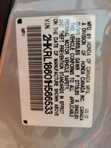 2HKRL18601H566533 - 2001 HONDA ODYSSEY EX SILVER photo 13