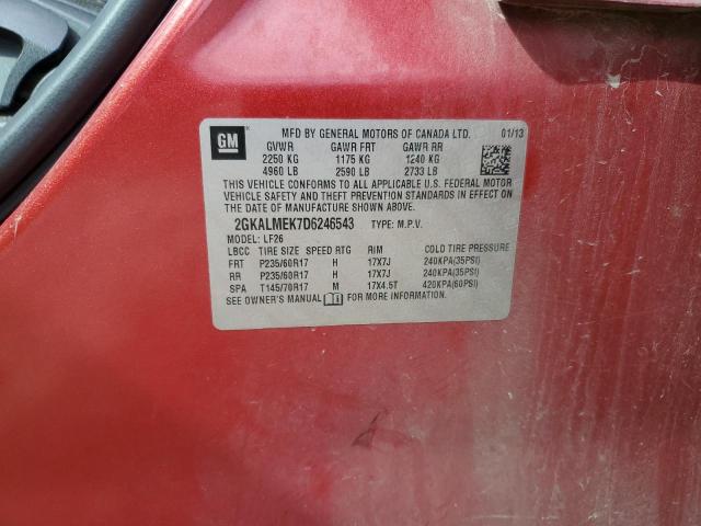 2GKALMEK7D6246543 - 2013 GMC TERRAIN SLE Rot Foto 13