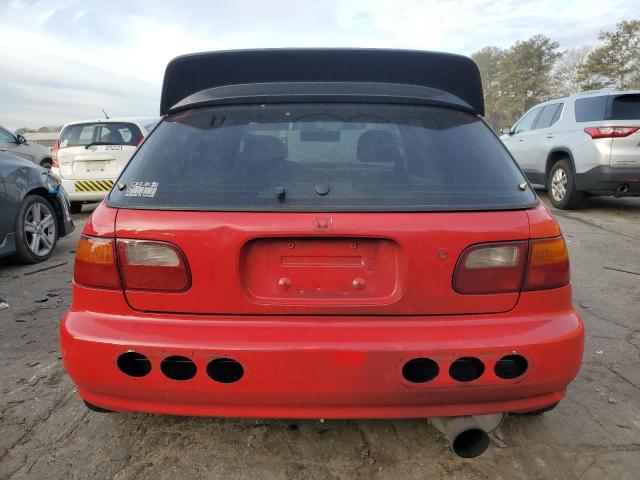 2HGEH2369SH507795 - 1995 HONDA CIVIC DX RED photo 6