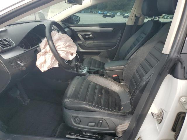 WVWBN7ANXDE554197 - 2013 VOLKSWAGEN CC SPORT WHITE photo 7