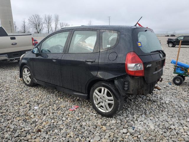 JHMGD38637S004702 - 2007 HONDA FIT S 黑色 照片 2