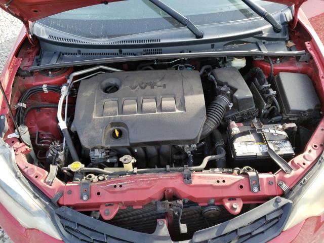 2T1BURHE3FC281209 - 2015 TOYOTA COROLLA L RED photo 11