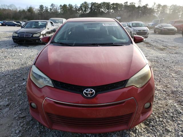 2T1BURHE3FC281209 - 2015 TOYOTA COROLLA L RED photo 5