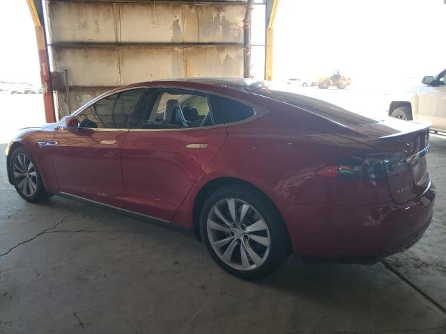 5YJSA1CP7DFP27034 - 2013 TESLA MODEL S Червоний фото 2