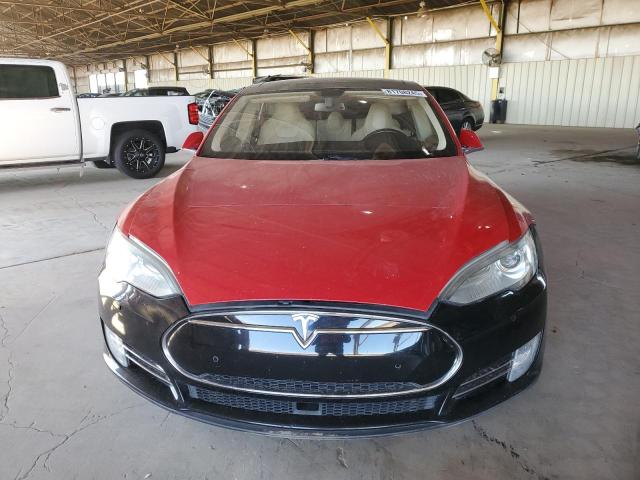5YJSA1CP7DFP27034 - 2013 TESLA MODEL S Червоний фото 5