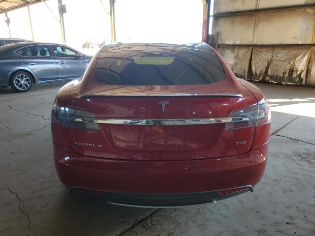 5YJSA1CP7DFP27034 - 2013 TESLA MODEL S Червоний фото 6