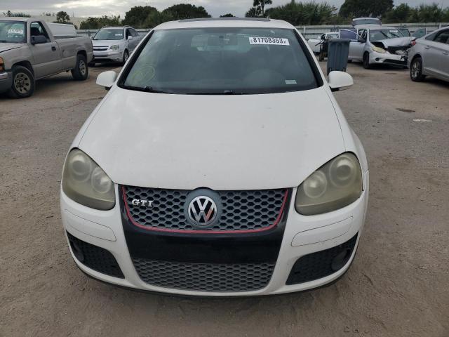 WVWEV71K27W246264 - 2007 VOLKSWAGEN NEW GTI WHITE photo 5