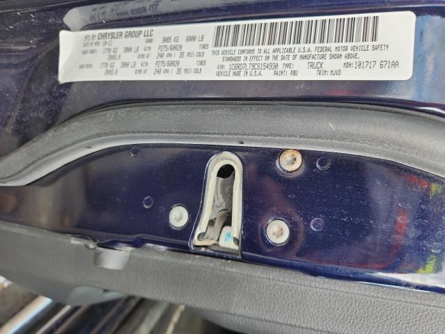 1C6RD7LT9CS154930 - 2012 DODGE RAM 1500 SLT 蓝色 照片 12