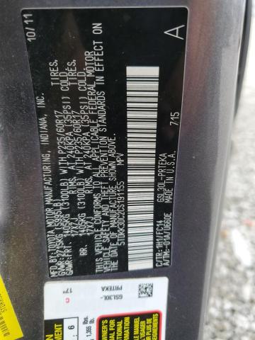 5TDKK3DC2CS191155 - 2012 TOYOTA SIENNA LE GRAY photo 13