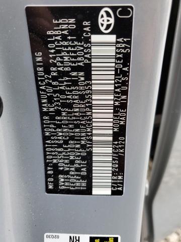 5YFS4MCE5NP135953 - 2022 TOYOTA COROLLA SE ნაცრისფერი ფოტო 12