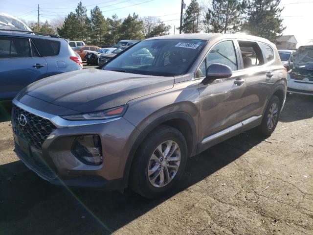 5NMS2CAD8KH037127 - 2019 HYUNDAI SANTA FE SE BROWN photo 1