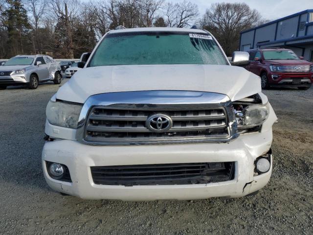 5TDYY5G11ES055200 - 2014 TOYOTA SEQUOIA PLATINUM WHITE photo 5