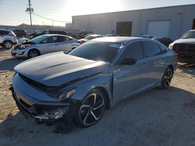 1HGCV2F39MA007249 - 2021 HONDA ACCORD SPORT GRAY photo 1