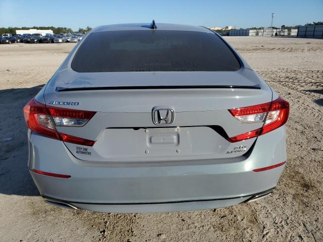 1HGCV2F39MA007249 - 2021 HONDA ACCORD SPORT GRAY photo 6