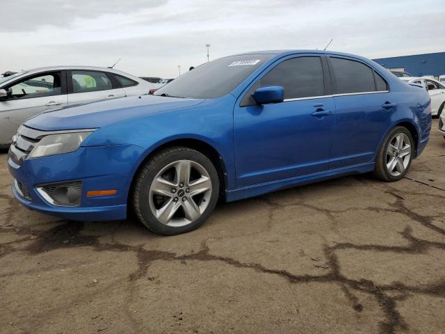 3FAHP0KCXCR236994 - 2012 FORD FUSION SPORT BLUE photo 1