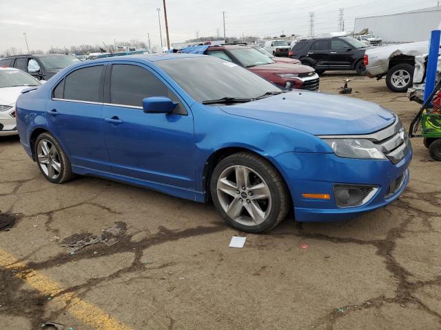 3FAHP0KCXCR236994 - 2012 FORD FUSION SPORT BLUE photo 4