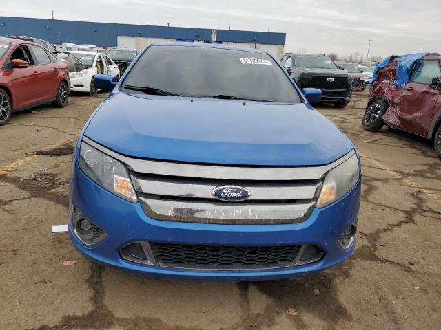 3FAHP0KCXCR236994 - 2012 FORD FUSION SPORT BLUE photo 5