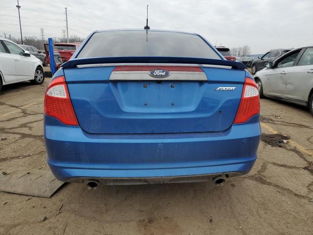 3FAHP0KCXCR236994 - 2012 FORD FUSION SPORT BLUE photo 6