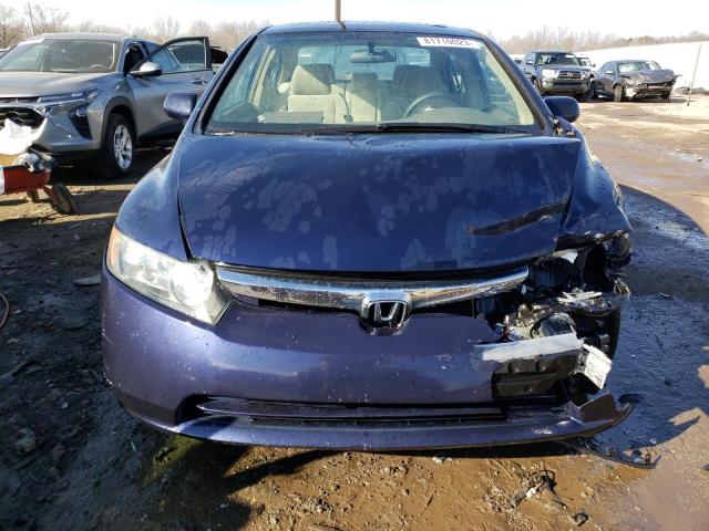 1HGFA16826L018972 - 2006 HONDA CIVIC EX BLUE photo 5