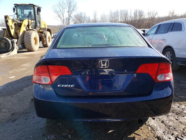 1HGFA16826L018972 - 2006 HONDA CIVIC EX BLUE photo 6