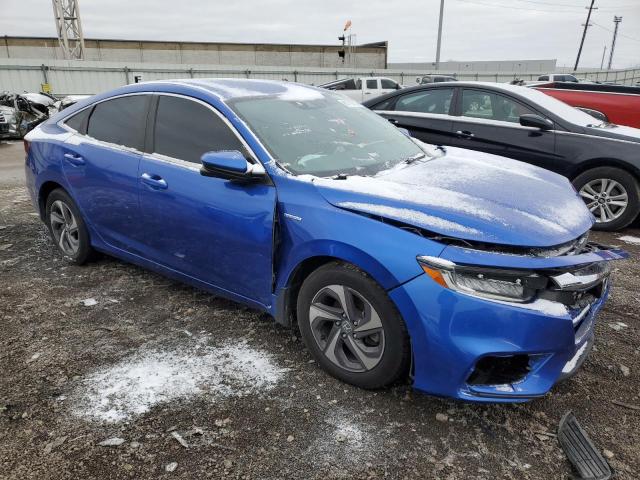 19XZE4F53KE023219 - 2019 HONDA INSIGHT EX BLUE photo 4