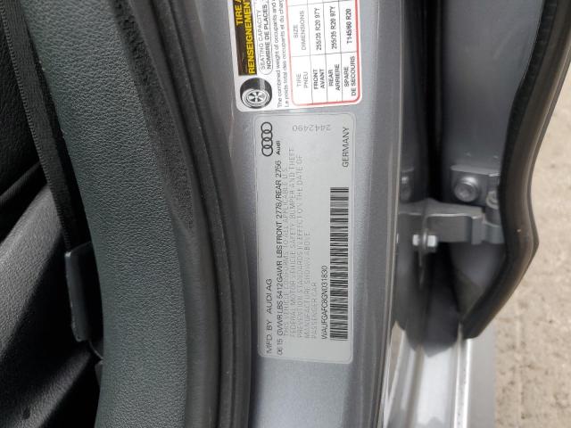 WAUFGAFC8GN031830 - 2016 AUDI A6 PREMIUM PLUS 银色 照片 12