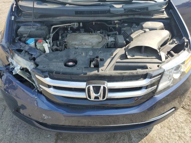 5FNRL5H4XFB127903 - 2015 HONDA ODYSSEY EX BLUE photo 12