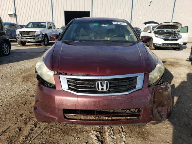 1HGCP26898A132859 - 2008 HONDA ACCORD EXL BURGUNDY photo 5