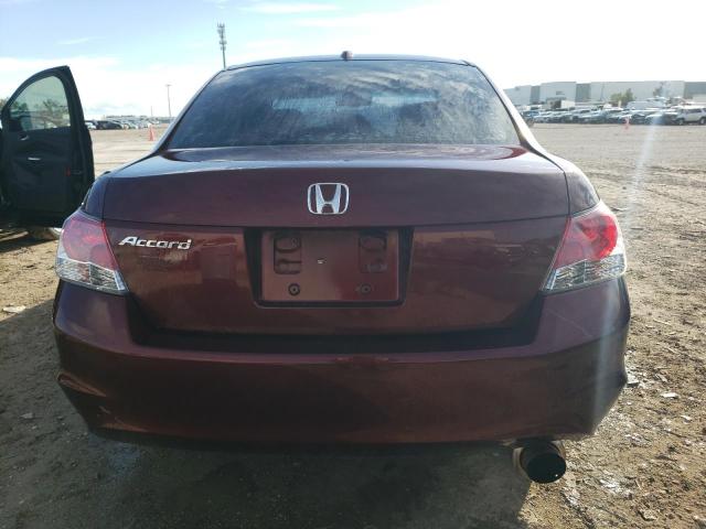 1HGCP26898A132859 - 2008 HONDA ACCORD EXL BURGUNDY photo 6