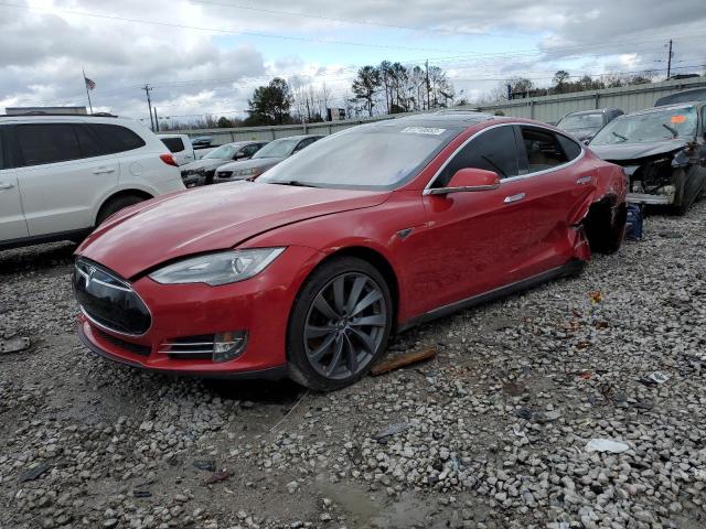 5YJSA1DPXDFP16320 - 2013 TESLA MODEL S Կարմիր լուսանկար 1