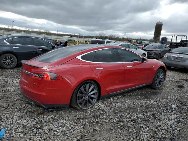 5YJSA1DPXDFP16320 - 2013 TESLA MODEL S Կարմիր լուսանկար 3
