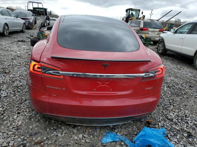 5YJSA1DPXDFP16320 - 2013 TESLA MODEL S Կարմիր լուսանկար 6