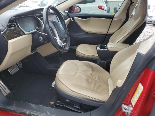 5YJSA1DPXDFP16320 - 2013 TESLA MODEL S Կարմիր լուսանկար 7