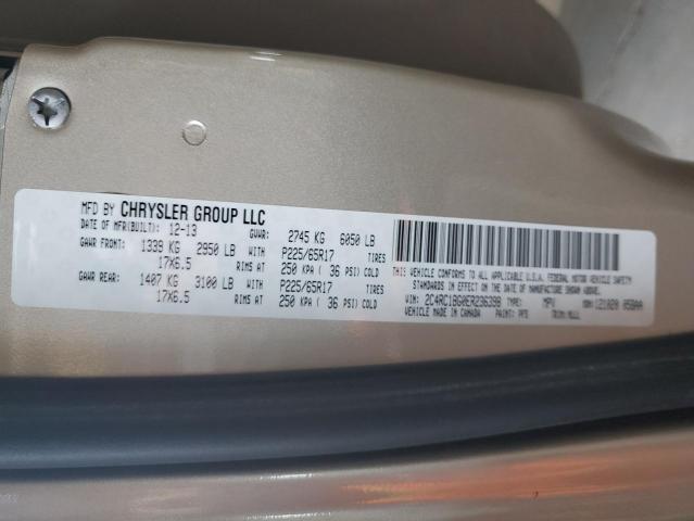 2C4RC1BG0ER236398 - 2014 CHRYSLER TOWN & COU TOURING TAN photo 13