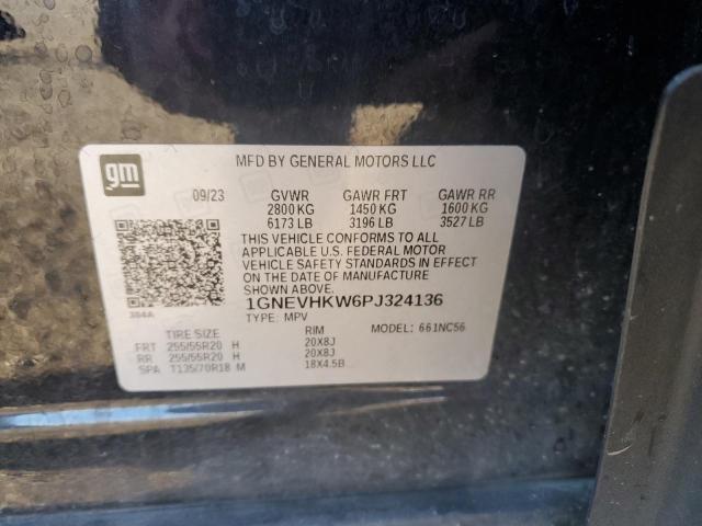 1GNEVHKW6PJ324136 - 2023 CHEVROLET TRAVERSE LT შავი ფოტო 13