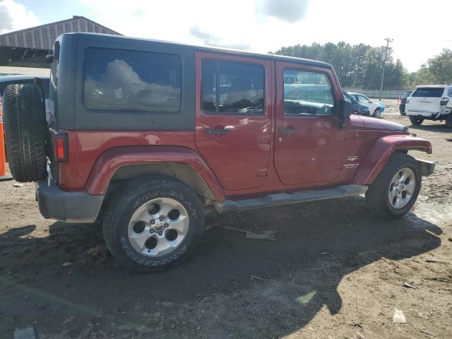 1C4BJWEG7DL521252 - 2013 JEEP WRANGLER U SAHARA Червоний фото 3