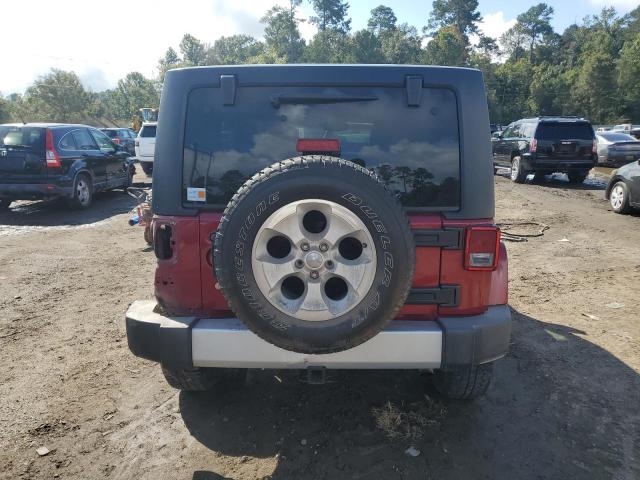 1C4BJWEG7DL521252 - 2013 JEEP WRANGLER U SAHARA Червоний фото 6