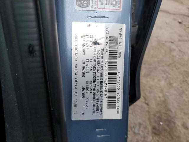 JM1BM1W71E1155178 - 2014 MAZDA 3 GRAND TOURING 蓝色 照片 12