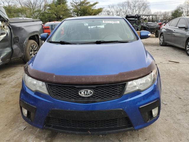 KNAFW6A39A5172226 - 2010 KIA FORTE SX BLUE photo 5